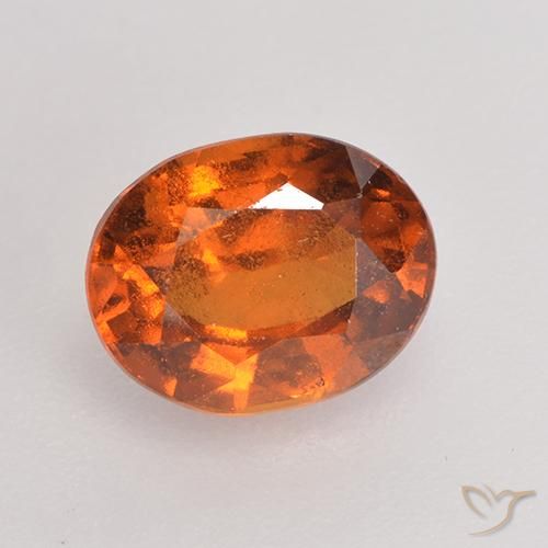 9,17 ctw natürlicher Mitteldunkles Orange Hessonit-Granat, Oval, VS-SI