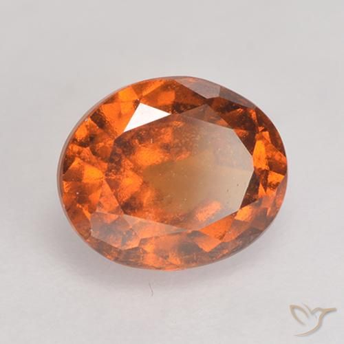 9,17 ctw natürlicher Mitteldunkles Orange Hessonit-Granat, Oval, VS-SI