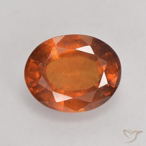 2.73ct Natürlicher tieforange Hessonit-Granat, Oval, VS-SI