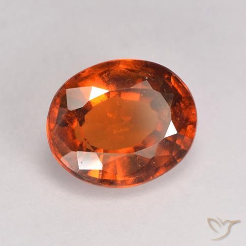 9,17 ctw natürlicher rötlich-orange Hessonit-Granat, Oval, VS-SI