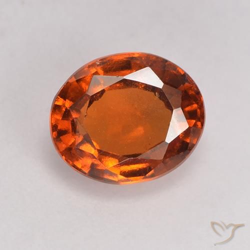 1.94ct Natürlicher rötlich-orange Hessonit-Granat, Oval, VS