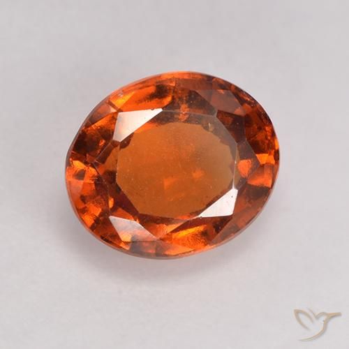 9,17 ctw natürlicher rötlich-orange Hessonit-Granat, Oval, VS