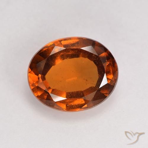 1.64ct Natürlicher Amber Orange Hessonit-Granat, Oval, VS
