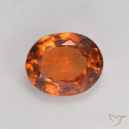1.69ct Natürlicher Feuerorange Hessonit-Granat, Oval, VS, Photo A
