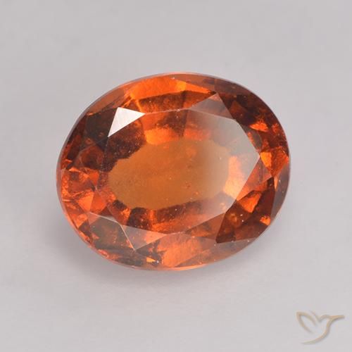 9,17 ctw natürlicher rötlich-orange Hessonit-Granat, Oval, VS-SI