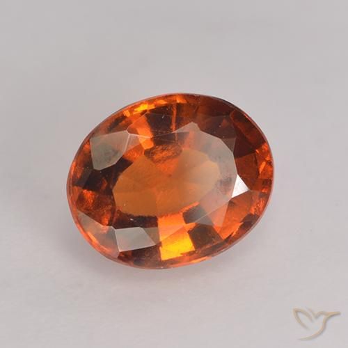 9,17 ctw natürlicher Dunkelorange Hessonit-Granat, Oval, VS