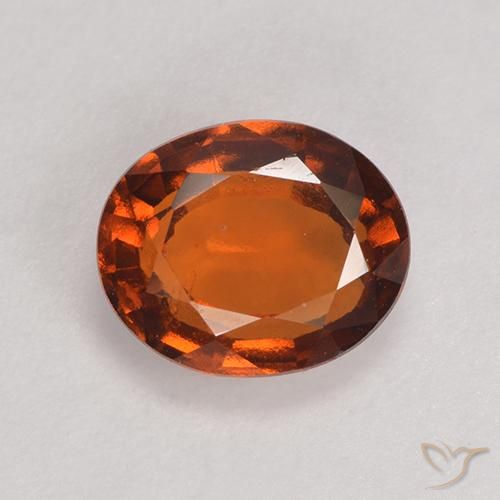 1.80ct Natürlicher rötlich-orange Hessonit-Granat, Oval, VS