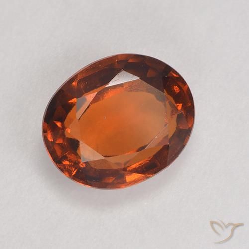 9,17 ctw natürlicher rötlich-orange Hessonit-Granat, Oval, VS
