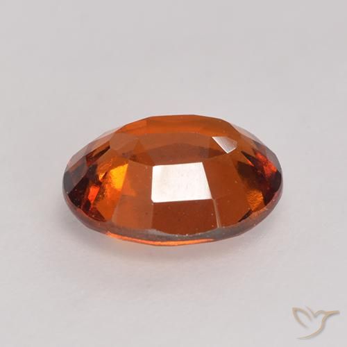 9,17 ctw natürlicher rötlich-orange Hessonit-Granat, Oval, VS