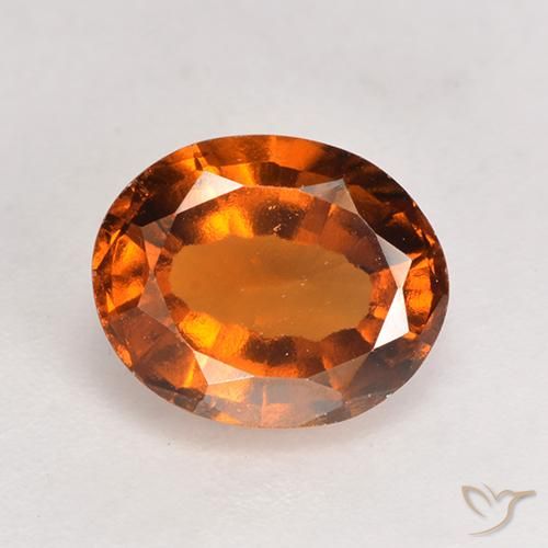 2.46ct Natürlicher rötlich-orange Hessonit-Granat, Oval, VS