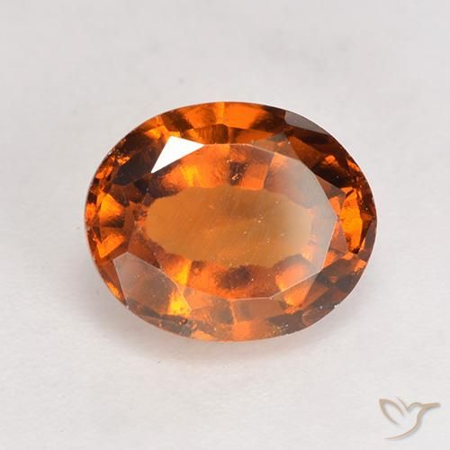 9,17 ctw natürlicher rötlich-orange Hessonit-Granat, Oval, VS