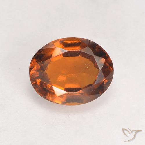 1.45ct Natürlicher Mitteldunkles Orange Hessonit-Granat, Oval, VS