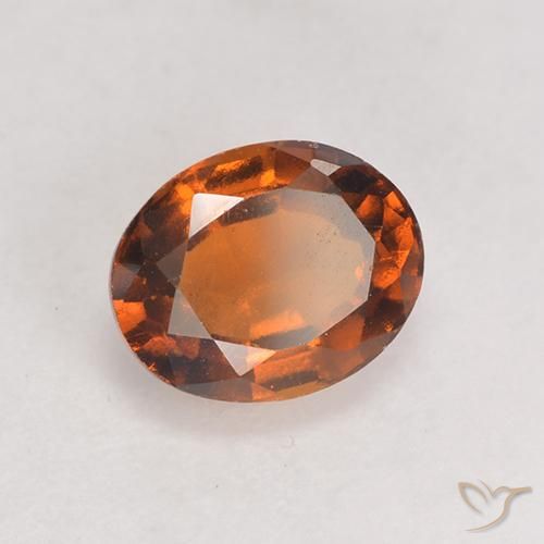9,17 ctw natürlicher Mitteldunkles Orange Hessonit-Granat, Oval, VS