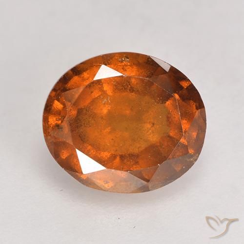 2.24ct Natürlicher Mitteldunkles Orange Hessonit-Granat, Oval, SI