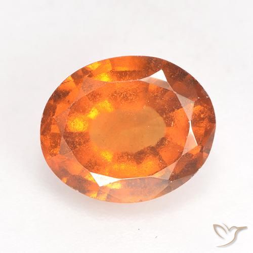 2.35ct Natürlicher Mittelorange Hessonit-Granat, Oval, SI