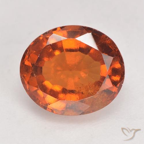2.82ct Natürlicher tieforange Hessonit-Granat, Oval, VS-SI