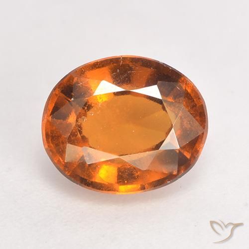 1.96ct Natürlicher Mitteldunkles Orange Hessonit-Granat, Oval, VS-SI