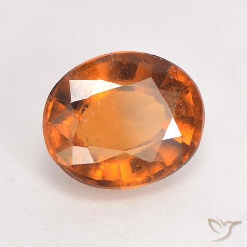 9,17 ctw natürlicher Mitteldunkles Orange Hessonit-Granat, Oval, VS-SI