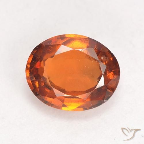 2.01ct Natürlicher tieforange Hessonit-Granat, Oval, VS