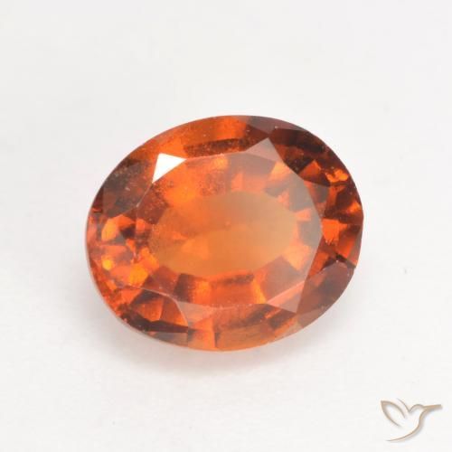 9,17 ctw natürlicher Mitteldunkles Orange Hessonit-Granat, Oval, VS