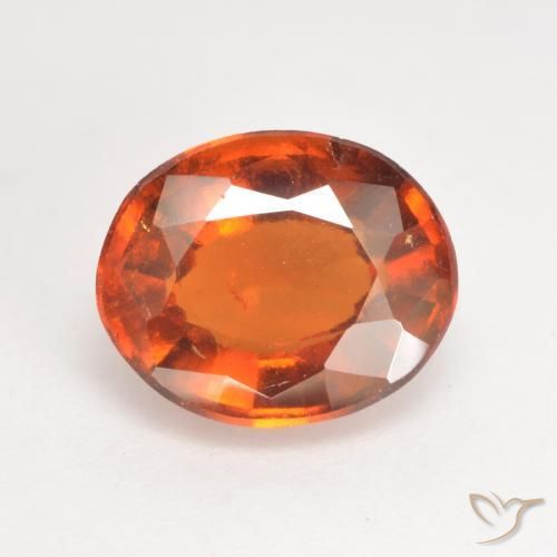 2.89ct Natürlicher tieforange Hessonit-Granat, Oval, VS-SI