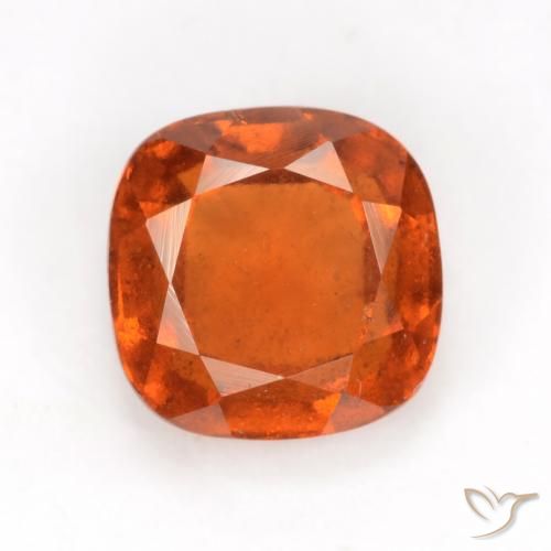 2.02ct Natürlicher tieforange Hessonit-Granat, Kissen, VS