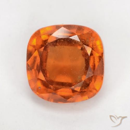 2.25ct Natürlicher tieforange Hessonit-Granat, Kissen, VS-SI