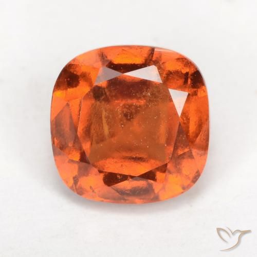 2.21ct Natürlicher Mittelorange Hessonit-Granat, Kissen, VS-SI