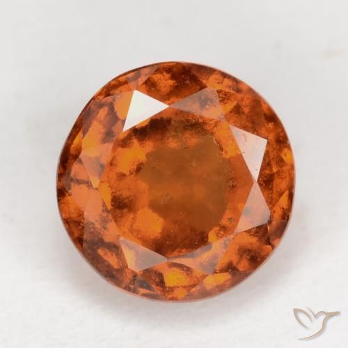 2.31ct Natürlicher tieforange Hessonit-Granat, Runden, VS-SI