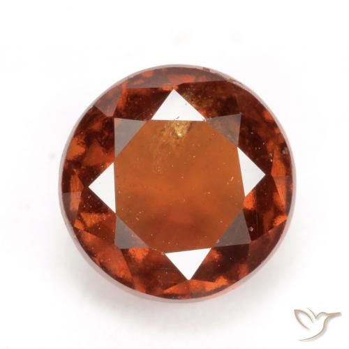 2.47ct Natürlicher Amber Orange Hessonit-Granat, Runden, VS-SI