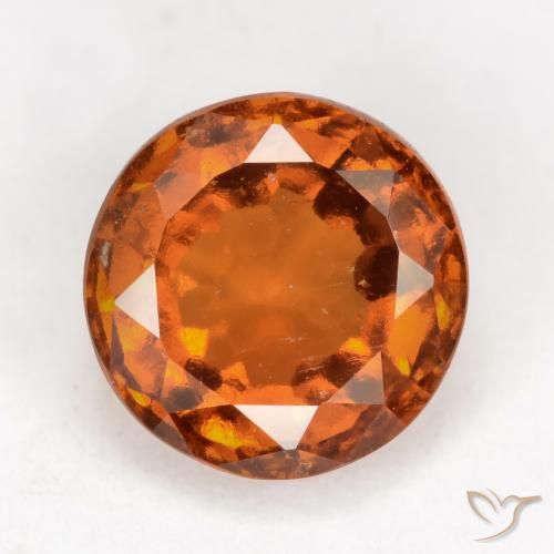 2.32ct Natürlicher Mitteldunkles Orange Hessonit-Granat, Runden, VS-SI