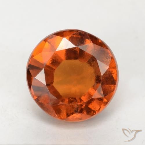 1.91ct Natürlicher Mittelorange Hessonit-Granat, Runden, VS