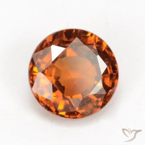 9,17 ctw natürlicher rötlich-orange Hessonit-Granat, Runden, VS