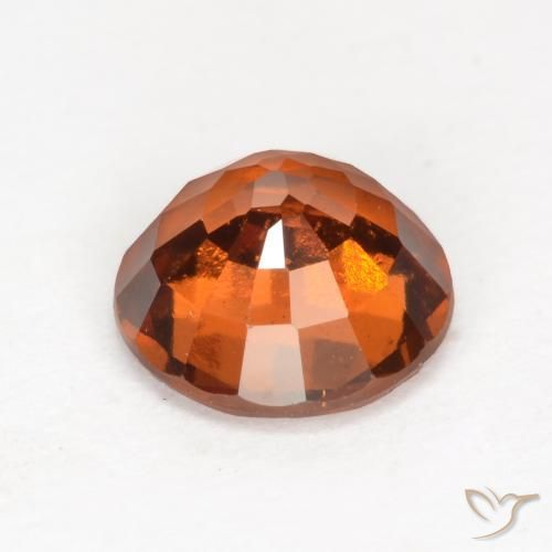 9,17 ctw natürlicher rötlich-orange Hessonit-Granat, Runden, VS