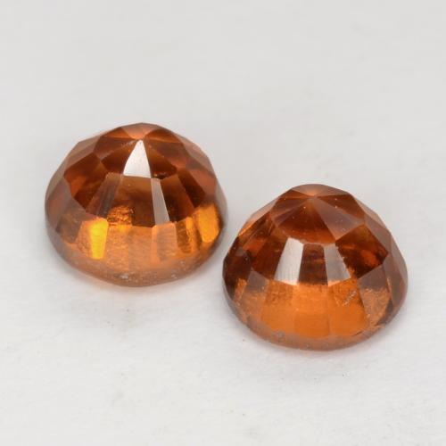 1.77 ct natürliche Mitteldunkles Orange Hessonit-Granat-Edelsteine, Rund Schliff, VS