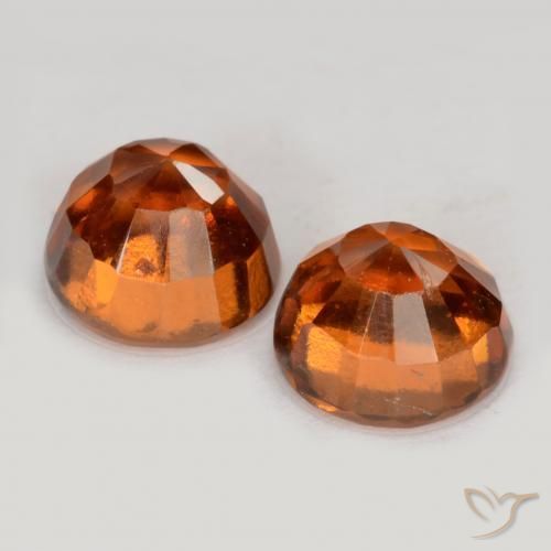 2.53 ct natürliche Amber Orange Hessonit-Granat-Edelsteine, Runden, VS