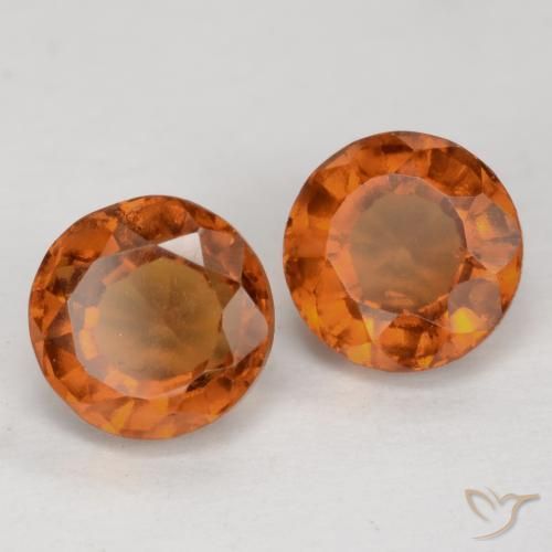 2.57 ct natürliche Mitteldunkles Orange Hessonit-Granat-Edelsteine, Runden, VS