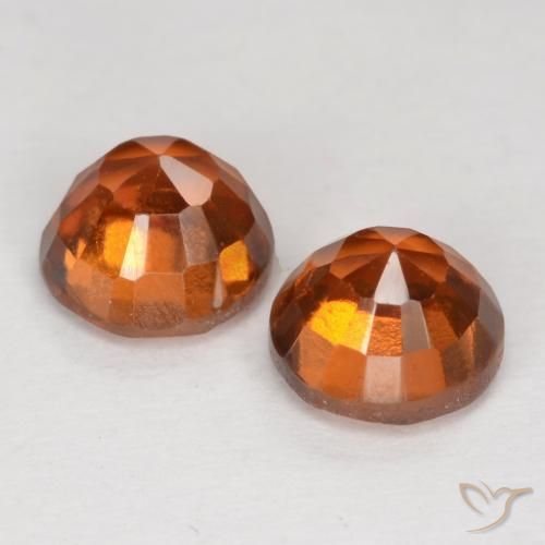 2.57 ct natürliche Mitteldunkles Orange Hessonit-Granat-Edelsteine, Runden, VS