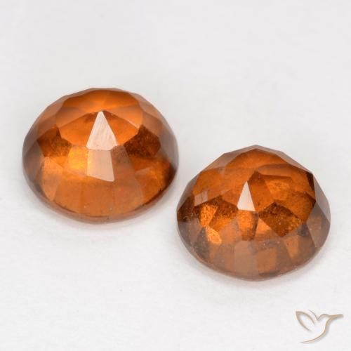 2.36 ct natürliche Mitteldunkles Orange Hessonit-Granat-Edelsteine, Runden, VS-SI