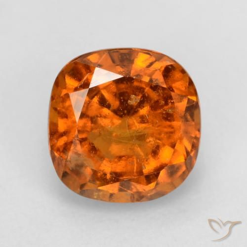 2.00ct Natürlicher Mitteldunkles Orange Hessonit-Granat, Kissen, VS-SI