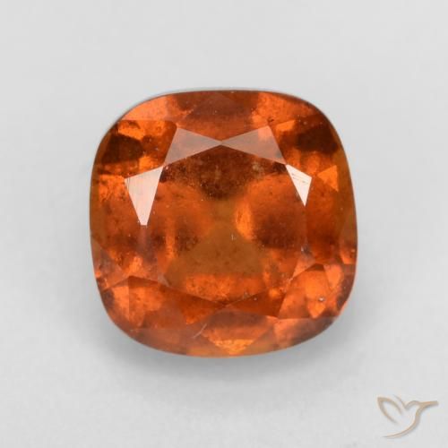 2.08ct Natürlicher Mittelorange Hessonit-Granat, Kissen, VS-SI