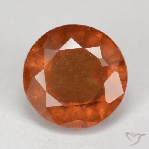 2.87ct Natürlicher tieforange Hessonit-Granat, Runden, VS-SI