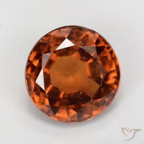 2.10ct Natürlicher Amber Orange Hessonit-Granat, Runden, VS