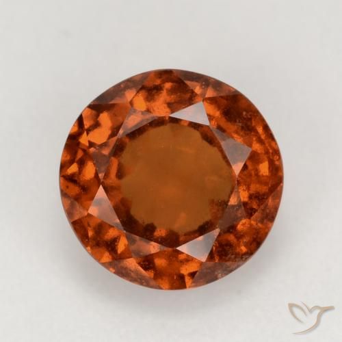 2.02ct Natürlicher Amber Orange Hessonit-Granat, Runden, VS-SI
