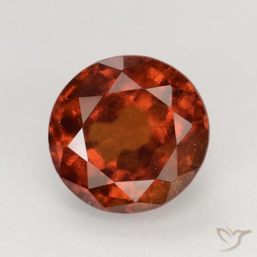 1.75ct Natürlicher tieforange Hessonit-Granat, Runden, VS-SI
