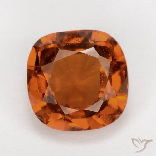 2.03ct Natürlicher tieforange Hessonit-Granat, Kissen, VS-SI