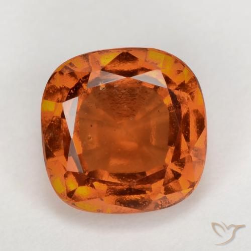 2.10ct Natürlicher Mitteldunkles Orange Hessonit-Granat, Kissen, VS