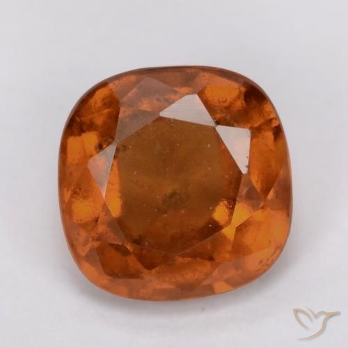 2.00ct Natürlicher Mitteldunkles Orange Hessonit-Granat, Kissen, VS-SI
