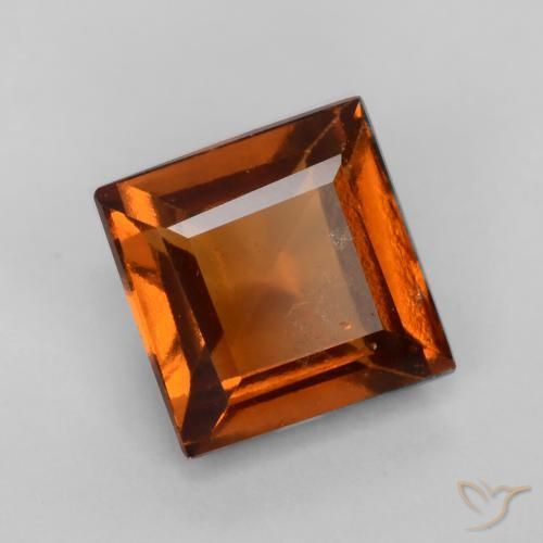 9,17 ctw natürlicher Amber Orange Hessonit-Granat, Quadrat, VS-SI