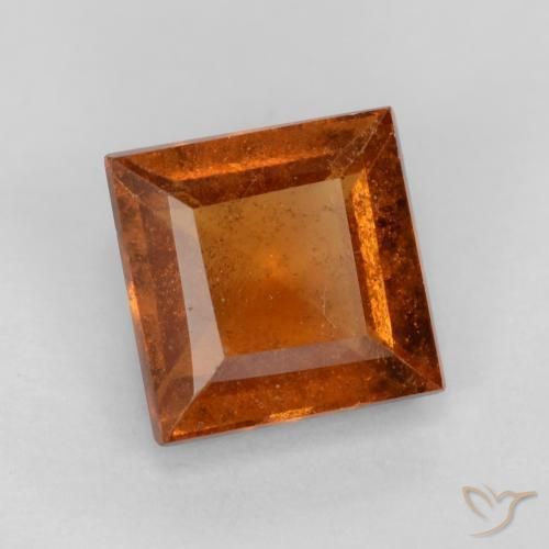 9,17 ctw natürlicher tieforange Hessonit-Granat, Quadrat, VS-SI